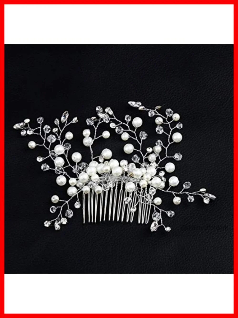 30-Piece Silver Hair Combs & Pins Set - Rhinestone Pearl Wedding Bridal Hair